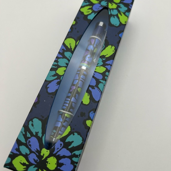 Vera Bradley Indigo Pop Ball Point Pen Refillable Ink New in Box - Picture 7 of 7